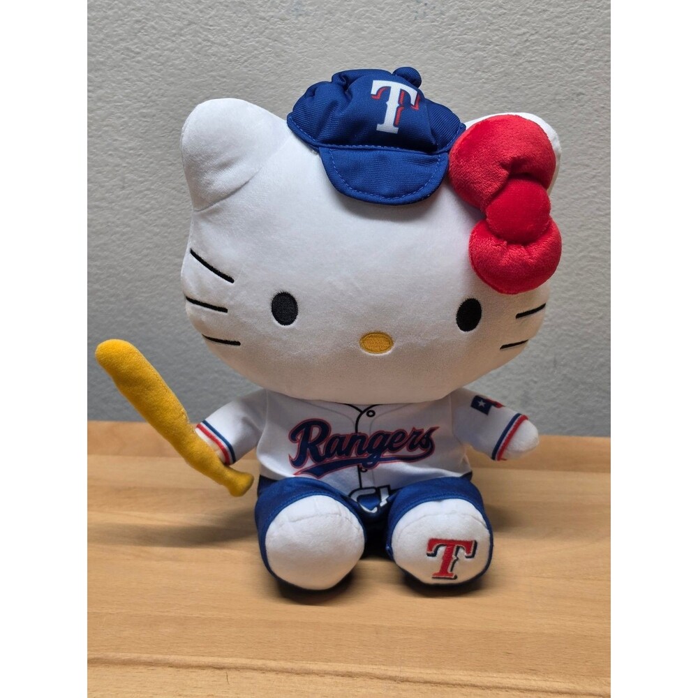 Hello Kitty Texas Rangers MLB Baseball Plush Stuffed Animal Theme Night SGA
